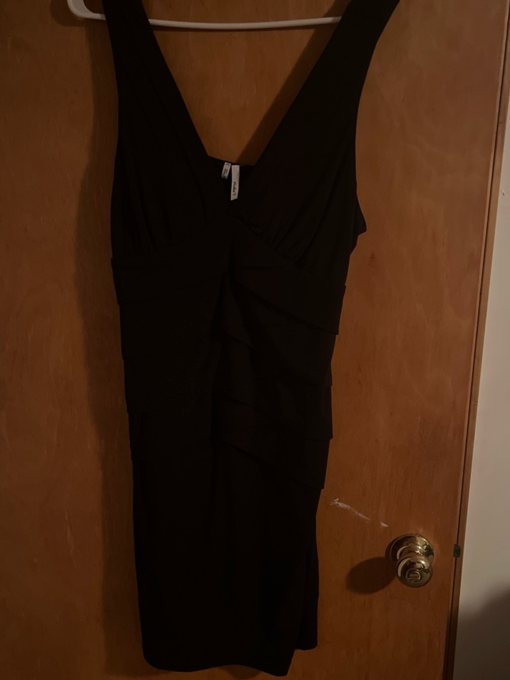 Classic Black Sleeveless V-Neck Dress